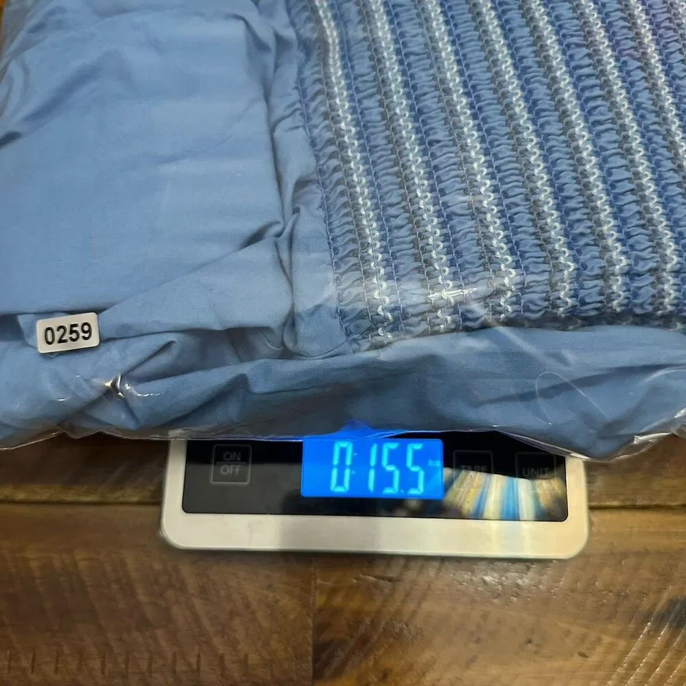 American Eagle Blue Smockin on Sunshine Strapless Midi Dress Size Medium - Picture 12 of 12